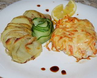 Индейка под шубой в духовке