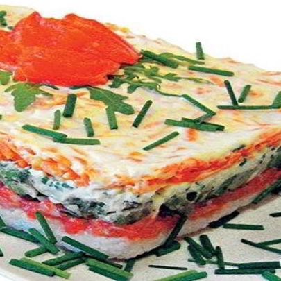 Красная рыба под шубой салат