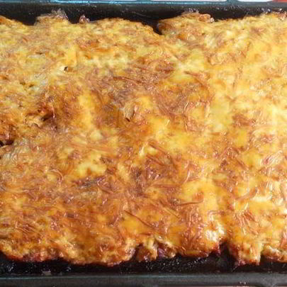 Мясо под шубой в духовке