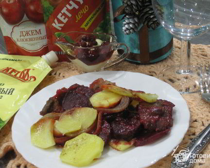 Мясо под шубой Зимняя клюква