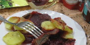 мясо под шубой зимняя клюква