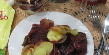 мясо под шубой зимняя клюква