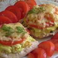 Рецепт Мяса, запеченного под шубой из кабачков