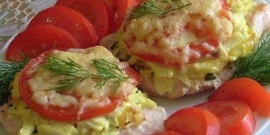 Рецепт мяса, запеченного под шубой из кабачков