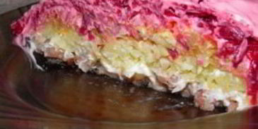 новогодний салат селедка под шубой