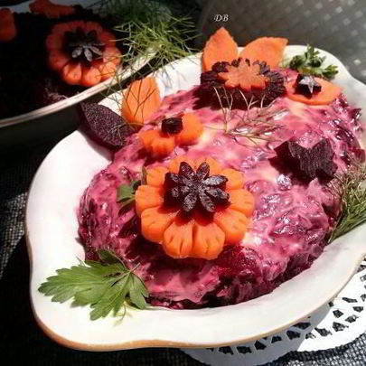 Новогодняя сельдь под шубой