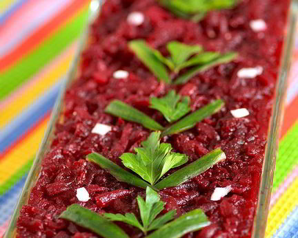 Постный салат Селедка под шубой