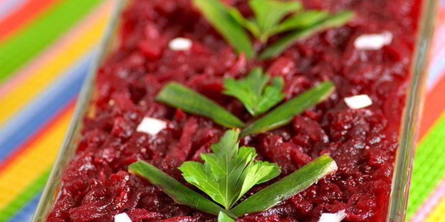 Рецепт постного салата селедка под шубой