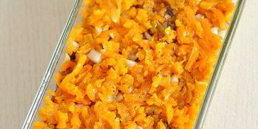 постный салат селедка под шубой