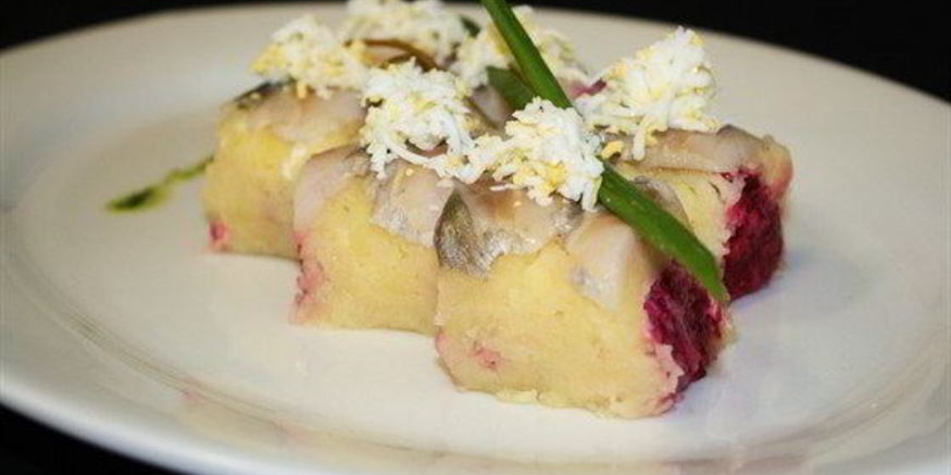 Рецепт роллов с сельдью под шубой