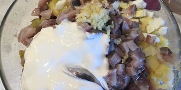 салат ленивая селедка под шубой