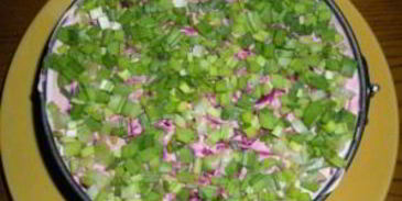 салат семга под шубой