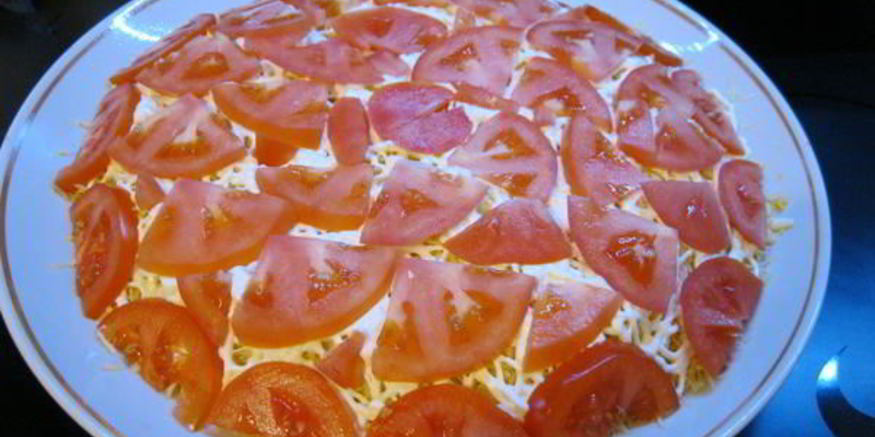 Рецепт сельди под шубой из помидор