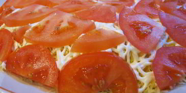 сельдь под шубой из помидор