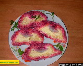 Сельдь под шубой рулетом