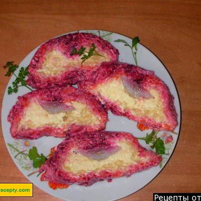 Сельдь под шубой рулетом