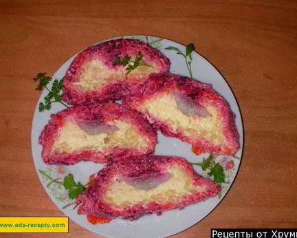 Сельдь под шубой рулетом