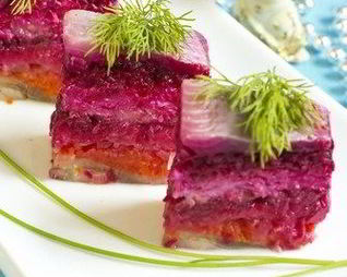 Сельдь под шубой с сыром