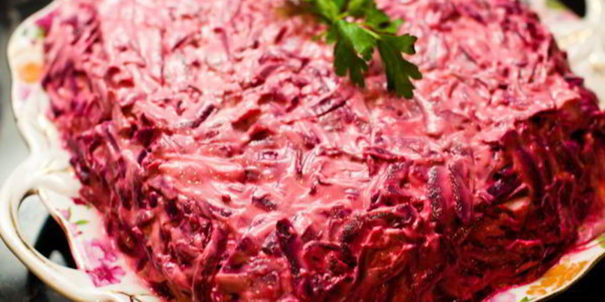 Рецепт сельди под шубой с яблоком