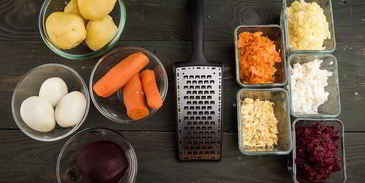 сельдь под яркой шубкой