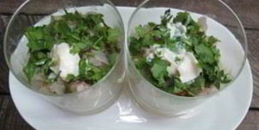 селедка под шубой с маринованным луком