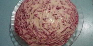 селедка под шубой с яблоком