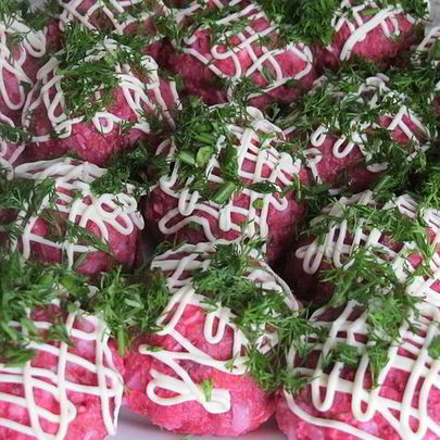 Селедка под шубой шариками