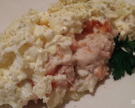 Тунец консервированный под шубой