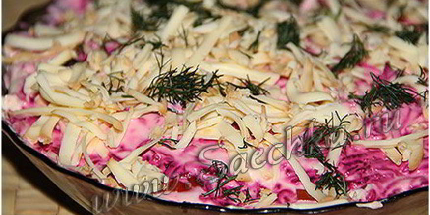 Рецепт вместа селедки под шубой