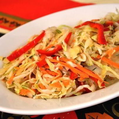 Салат с капустой Пестренький