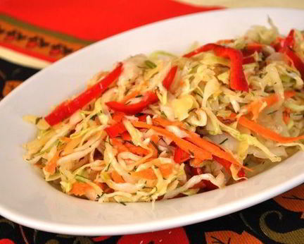 Салат с капустой Пестренький