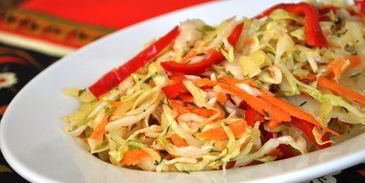 салат с капустой пестренький