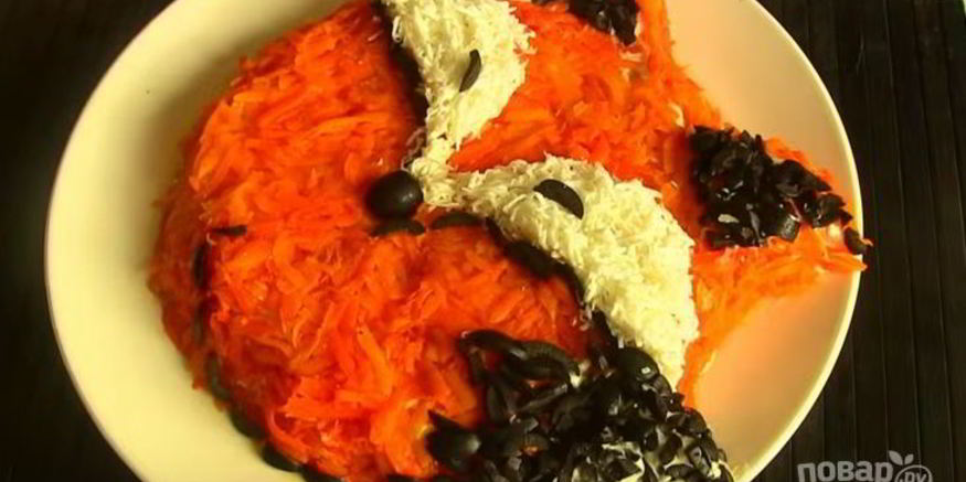 Рецепт салата с сельдью и грибами лисичка