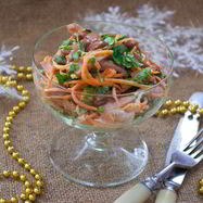 Рецепт Салата с ветчиной и фасолью