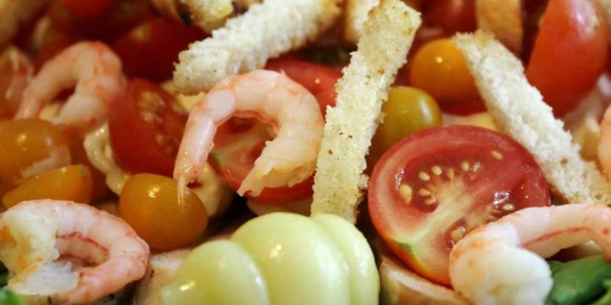 Рецепт салата цезарь морской