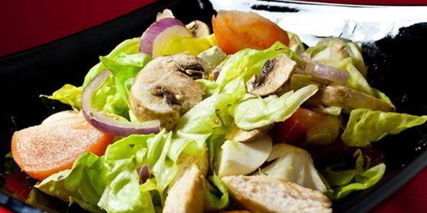 Рецепт салата цезарь с портобелло