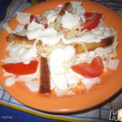 Салат Цезарьс креветками