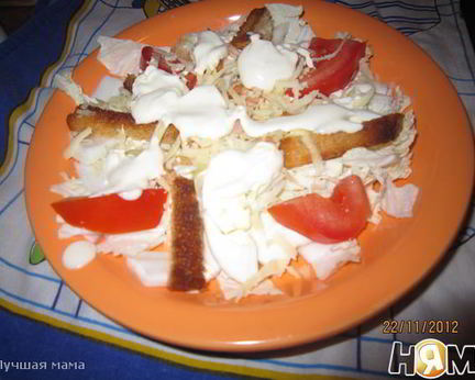 Салат Цезарьс креветками