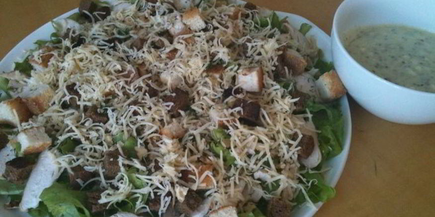 Рецепт салатика цезарь