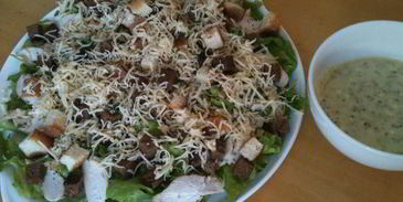 салатик цезарь