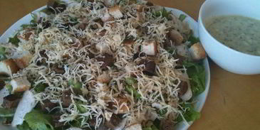 салатик цезарь