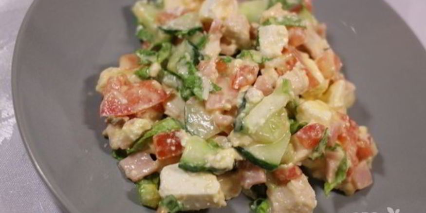 Рецепт цезаря с курицей и сухариками