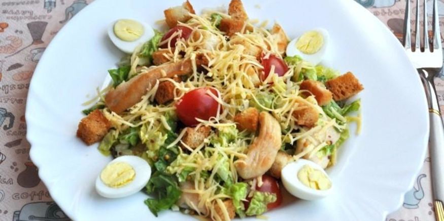 Рецепт цезаря с пекинской капустой