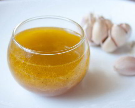 Чесночная заправка винегрет