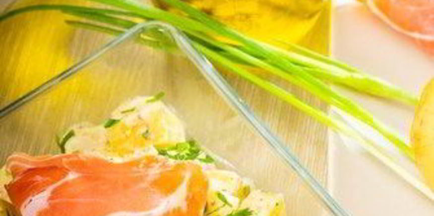 Рецепт салата из прошутто и дыни с дынным винегретом по-итальянски