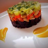 Рецепт Салата винегрет под одноименным соусом