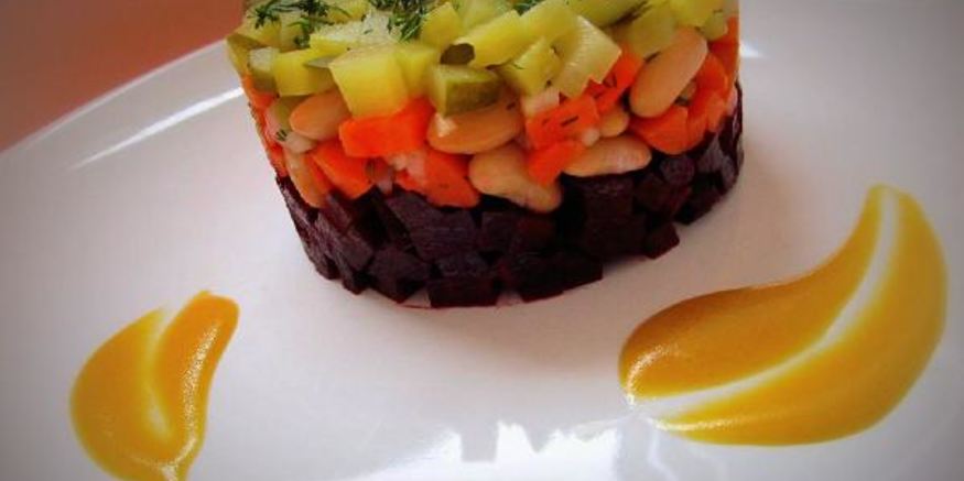 Рецепт салата винегрет под одноименным соусом