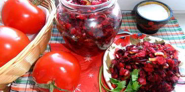 салат винегретный мотив с пикантной заправкой