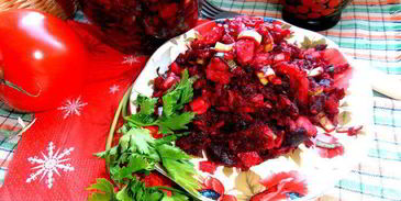 салат винегретный мотив с пикантной заправкой