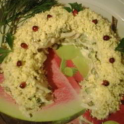 Салаты с кальмарами